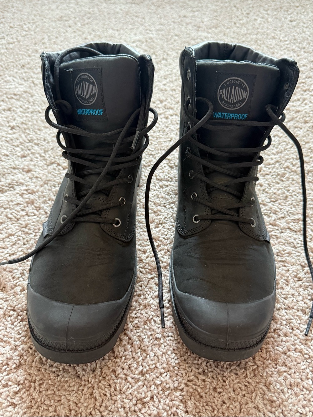 Palladium Pampa Men's Black Waterproof Lace-Up Boots